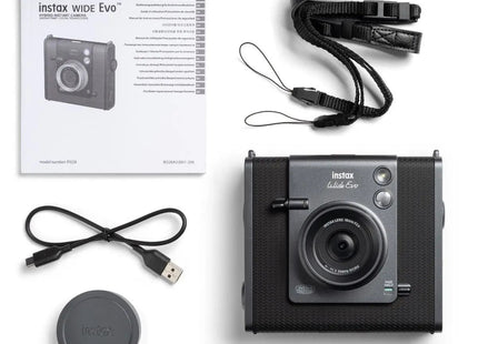 Fujifilm Instax Wide Evo Hybrid Instant Camera - Black