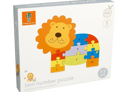 Orange Tree Toys Lion Number Puzzle