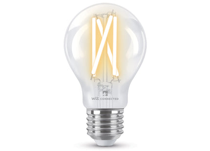 4lite WiZ Connected A60 Filament Clear WiFi LED Smart Bulb - E27 Large Screw