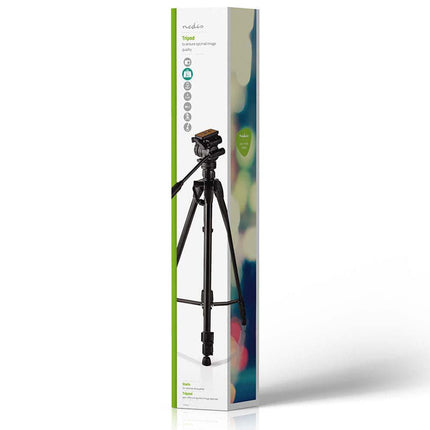 Nedis 3 Section 1.65m Tripod with 3-way Friction Pan & Tilt Head