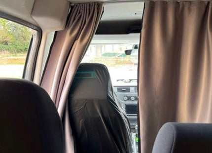 For VW Caddy Cab Divider Curtain Kit with Rail Premium Quality - Van-X