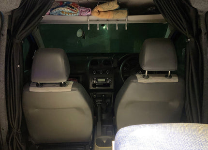 For VW Caddy Cab Divider Curtain Kit with Rail Premium Quality - Van-X