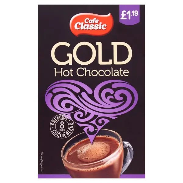 Cafe Classic Gold Hot Chocolate 8 x 25g (200g) (Case of 8)