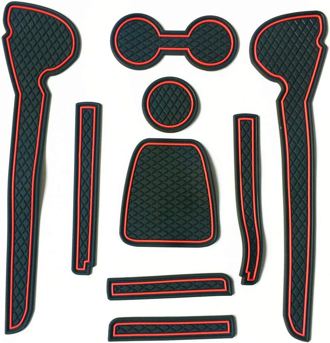 Car Non-slip Interior Door Cup Cushion Mat 9pcs for VW Polo 2011-2015