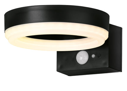 4lite Antheia Solar Sleek IP54 LED Outdoor Wall Light with Built in PIR Motion Sensor