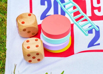 TP Wooden Giant Snakes & Ladders Game