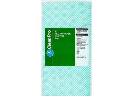 CleanPro 50 All Purpose Cloths Green