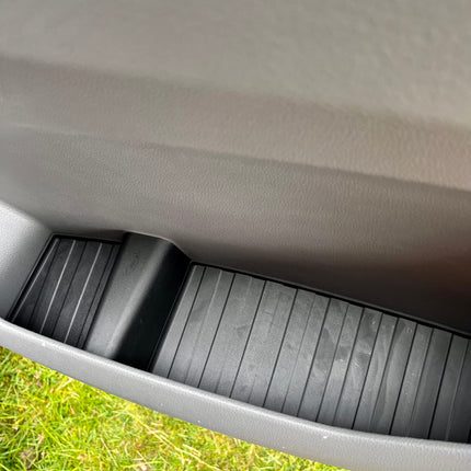For MAN TGE Rubber Door Liner Pocket Inserts Black | Van-X