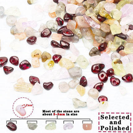 Jewellery Making Kit with Gemstone Crystals chips for 5mm-8mm with Tools