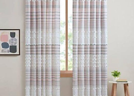 Curtain Poles Mosaic ball finials Extendable Set 70 to 120cm Chrome