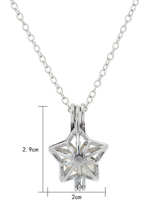 Christmas Luminous Pentagram Necklace Halloween Luminous Star Necklace