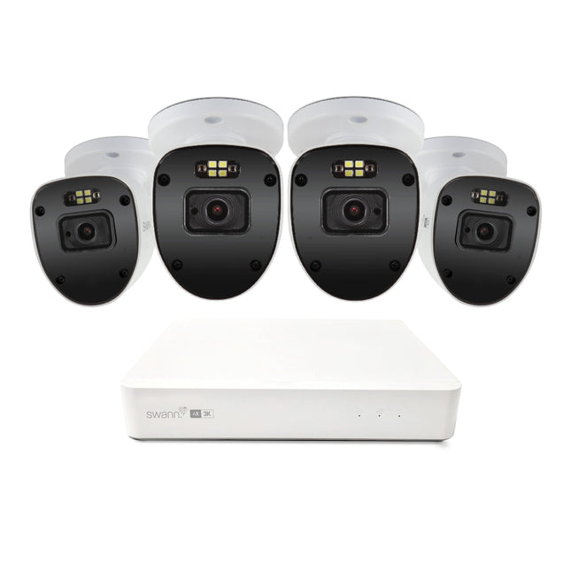 Swann AdvancedX 5MP 1TB 8-Channel Wired PoE NVR CCTV with 4 Bullet Camera Kit