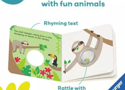 Play+ Ready Steady Shake Rattle Book - First Animals