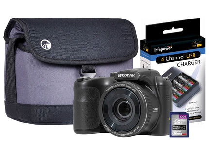 Kodak PIXPRO AZ255 16MP 25x Astro Zoom Bridge Camera - Black
