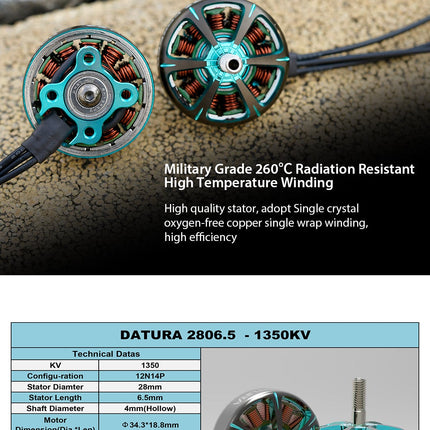 Foxeer Datura 2806.5 FPV Brushless Motor