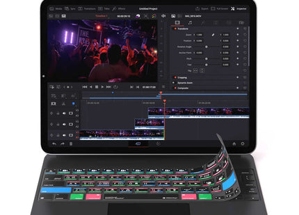 Davinci Resolve Keyboard Cover for iPad Magic Case