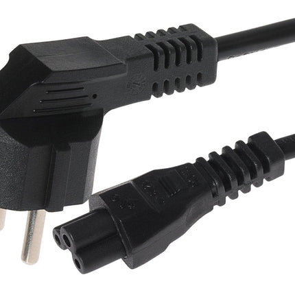 Maplin IEC C5 3pin Plug Female to EU Schuko Plug Power Supply Cable - 2m