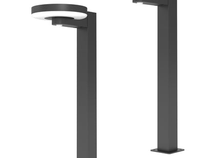 4lite Arundel Solar IP44 Die-Cast Aluminium LED Garden Bollard Light with Built in PIR Motion Sensor