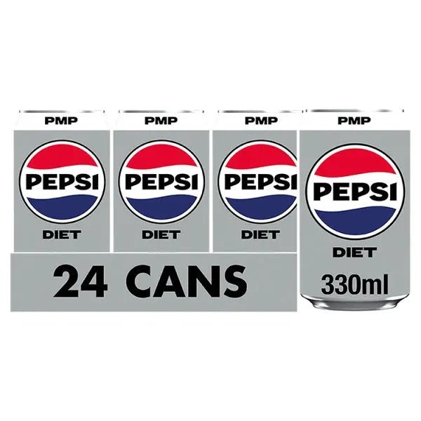 Diet Pepsi Cola Can 330ml (Case of 24)