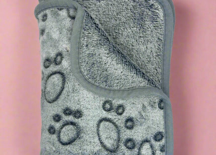 Dog Blanket - Grey Paws