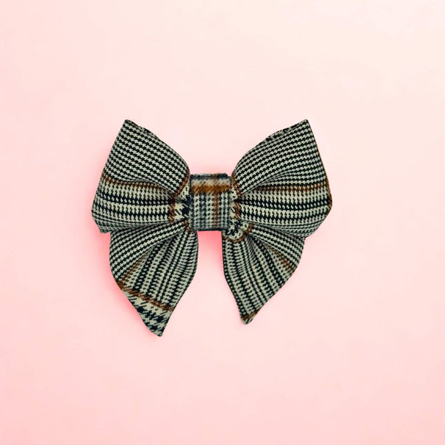 Dog Sailor Bow - Foxbury Plaid