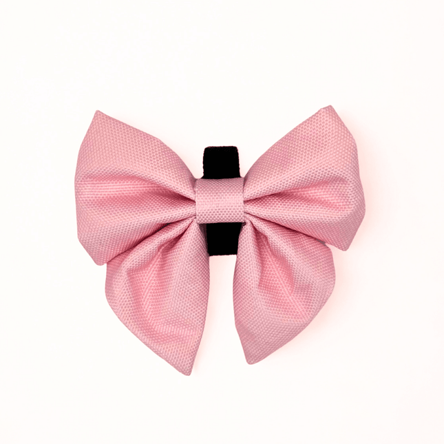 Dog Sailor Bow -  Pastel Pink