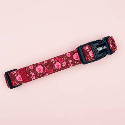 Collar - Burgundy Bloom