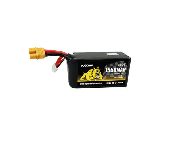 DOGCOM 1550mAh 150C 6S 22.2V Ultra series Battery