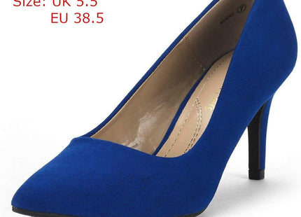 Stiletto Mid Heels Pointed Closed DREAM PAIRS (UK 5.5) Women's Slip On Low