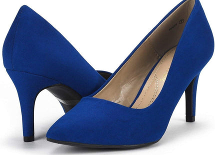 Stiletto Mid Heels Pointed Closed DREAM PAIRS (UK 5.5) Women's Slip On Low