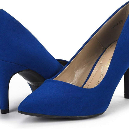 Stiletto Mid Heels Pointed Closed DREAM PAIRS (UK 5.5) Women's Slip On Low