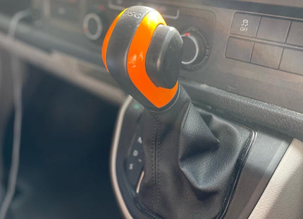 For VW T6 Transporter DSG Gear Knob Styling Caps – Orange Painted Upgrade, Ready to Fit