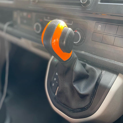 For VW T6.1 Transporter DSG Gear Knob Styling Caps – Orange Painted Upgrade, Ready to Fit