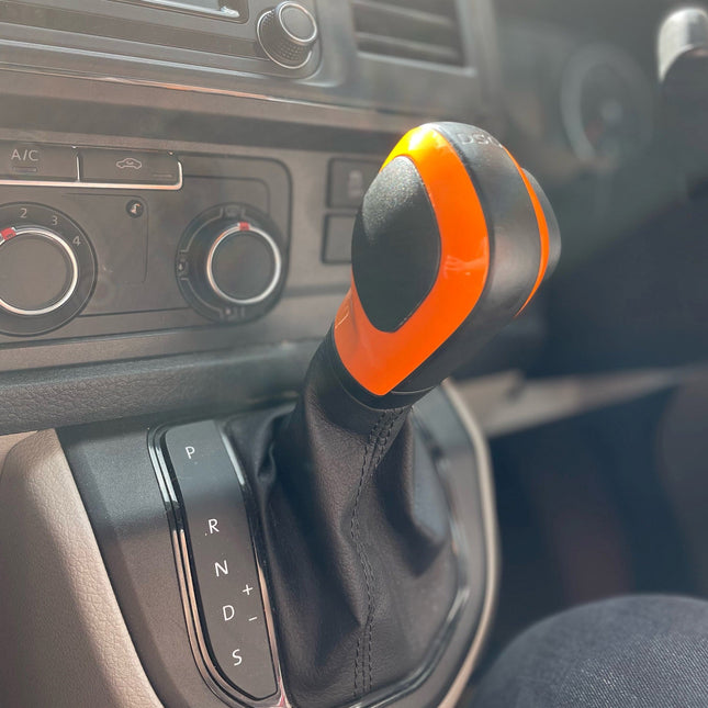 For VW T6.1 Transporter DSG Gear Knob Styling Caps – Orange Painted Upgrade, Ready to Fit