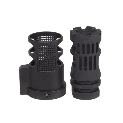 E&C Gamma Flash Hider With Diverter - 14mm CCW