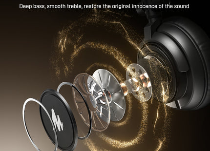 Maono Studio Closed Back Dynamic Headphones with 3.5mm & 6.35mm Jack Plug