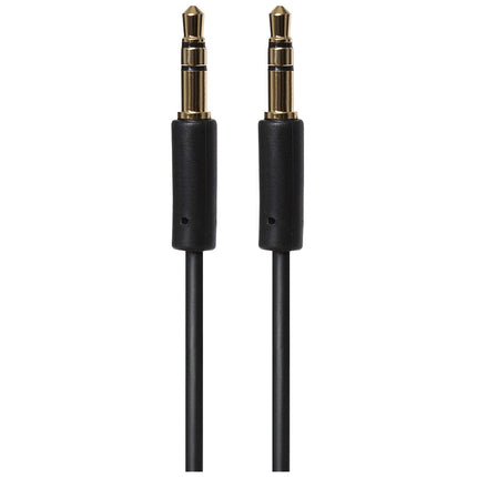 Maplin 3.5mm Aux Stereo 3-Pole Jack Plug to 3.5mm 3-Pole Jack Plug Cable - Black, 3m