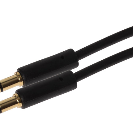 Maplin 3.5mm Aux Stereo 3-Pole Jack Plug to 3.5mm 3-Pole Jack Plug Cable - Black, 3m