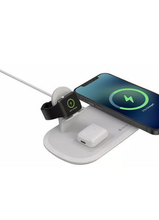 Devia 15W Triple Wireless Magnetic Charging Pad for Apple iPhone, Airpods & Watch