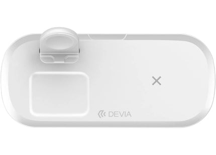 Devia 15W Triple Wireless Magnetic Charging Pad for Apple iPhone, Airpods & Watch