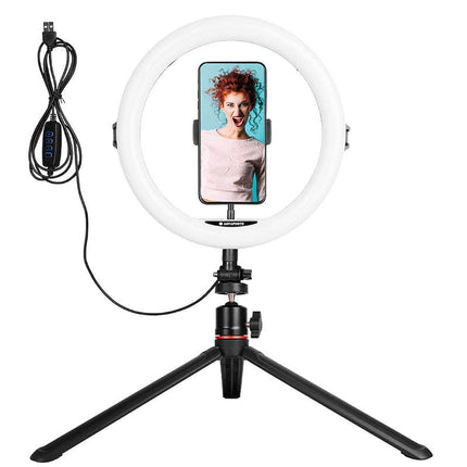 Agfaphoto 11" Bluetooth LED Desktop Ring Light for Smartphones