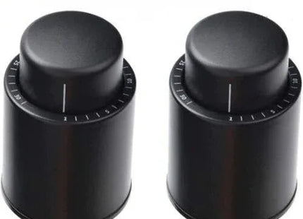Vacuum Wine Bottle Stopper With Time Recorder Keeps Your Wine Really Fresh 2 Pk
