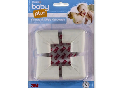 baby plus Soft Corner Protector Pack of 4 - White