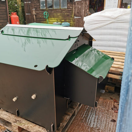 Easicoop Chalet 2XL - HPL Chicken Coop up to 10-15 large Birds (black)
