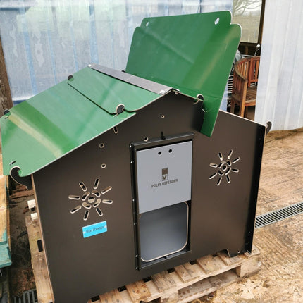 Easicoop Chalet 2XL - HPL Chicken Coop up to 10-15 large Birds (black)