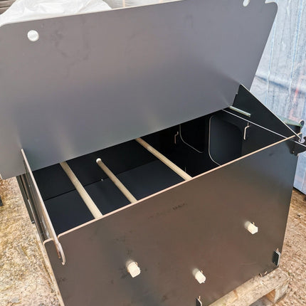 Easicoop Chalet 2XL - HPL Chicken Coop up to 10-15 large Birds (black)