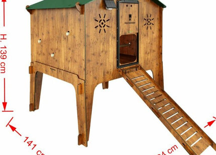 Easicoop Duplex 2XL - HPL Chicken house up to 18 large Birds