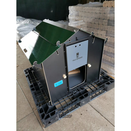 Easicoop Eco HPL chicken coop 5 medium sized birds (Black)