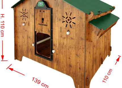 Easicoop Evolution 3XL - HPL Chicken house up to 15 large Birds