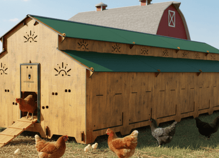 Easicoop Farm Plus 6XL modular expandable Chicken house 96 Large Birds
